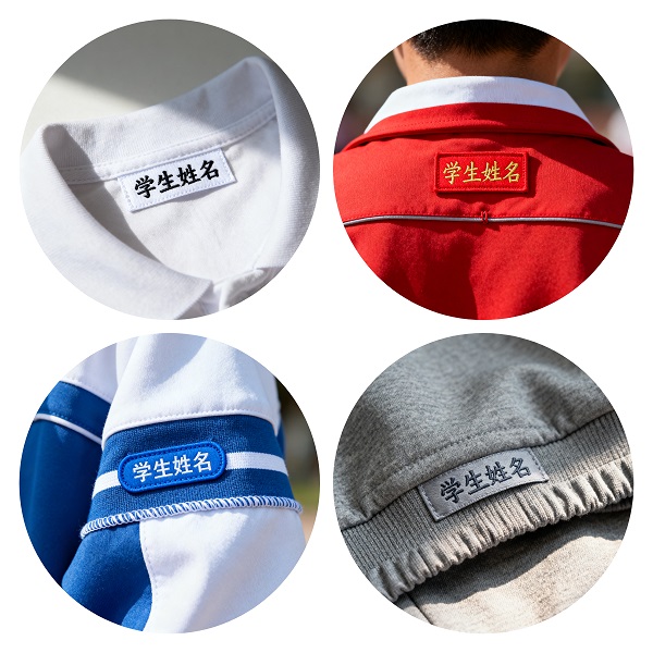 學生名字在校服的常見區域有哪些