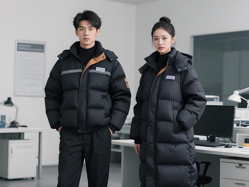 反光泡芙羽絨服工服定制 反光泡芙羽絨服工服定制