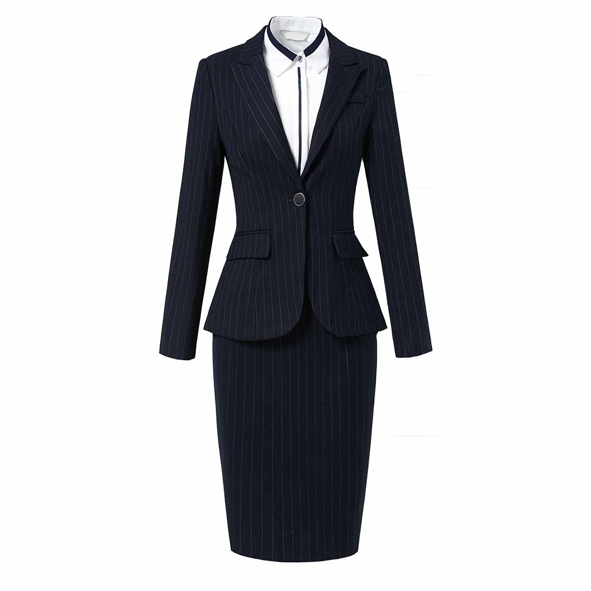 定制商務(wù)職業(yè)夏裝套裙