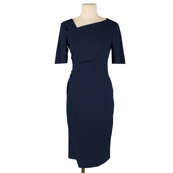 短袖修身連衣裙