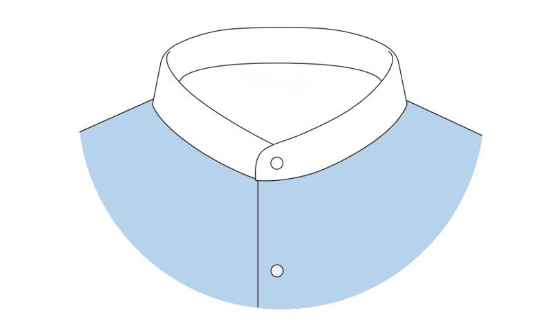 襯衫領型之立領